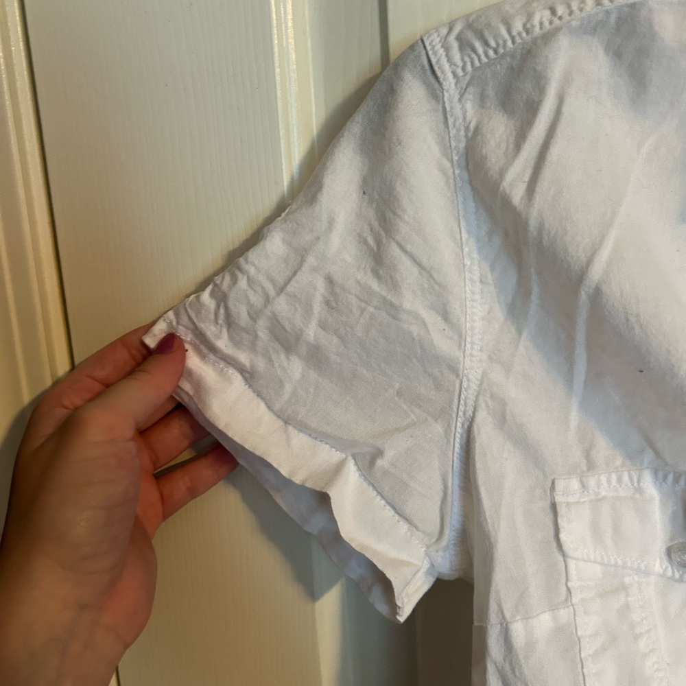White Button Up Shirt - Picture 5 of 6